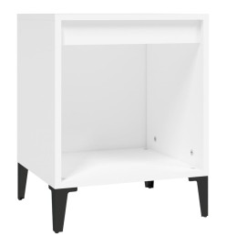 Table de chevet Blanc 40x35x50 cm