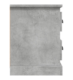 Meuble TV gris béton 102x35,5x47,5 cm bois d'ingénierie