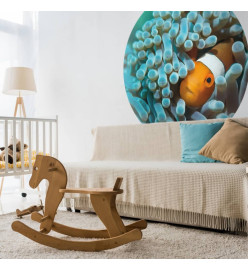 WallArt Papier peint cercle Nemo the Anemonefish 190 cm