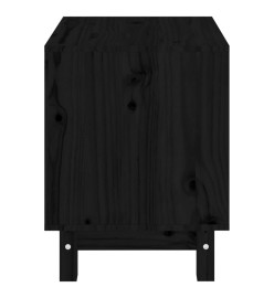 Niche pour chien Noir 50x40x52 cm Bois de pin massif