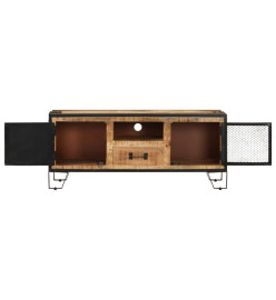 Meuble TV 110x31x46 cm Bois de manguier brut