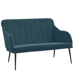 Banc Bleu 110x76x80 cm Velours