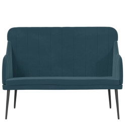 Banc Bleu 110x76x80 cm Velours