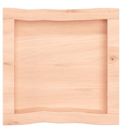 Dessus de table bois chêne massif non traité bordure assortie