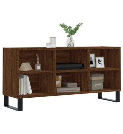 Meuble TV chêne marron 103,5x30x50 cm bois d'ingénierie