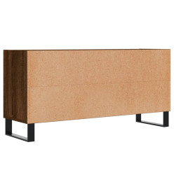 Meuble TV chêne marron 103,5x30x50 cm bois d'ingénierie