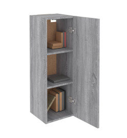 Meuble TV Sonoma gris 30,5x30x90 cm Bois d'ingénierie