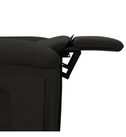 Fauteuil inclinable électrique Noir Tissu