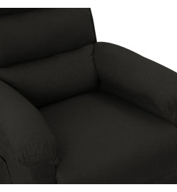 Fauteuil inclinable électrique Noir Tissu