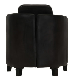 Fauteuil Noir Cuir véritable