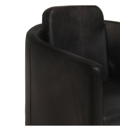 Fauteuil Noir Cuir véritable