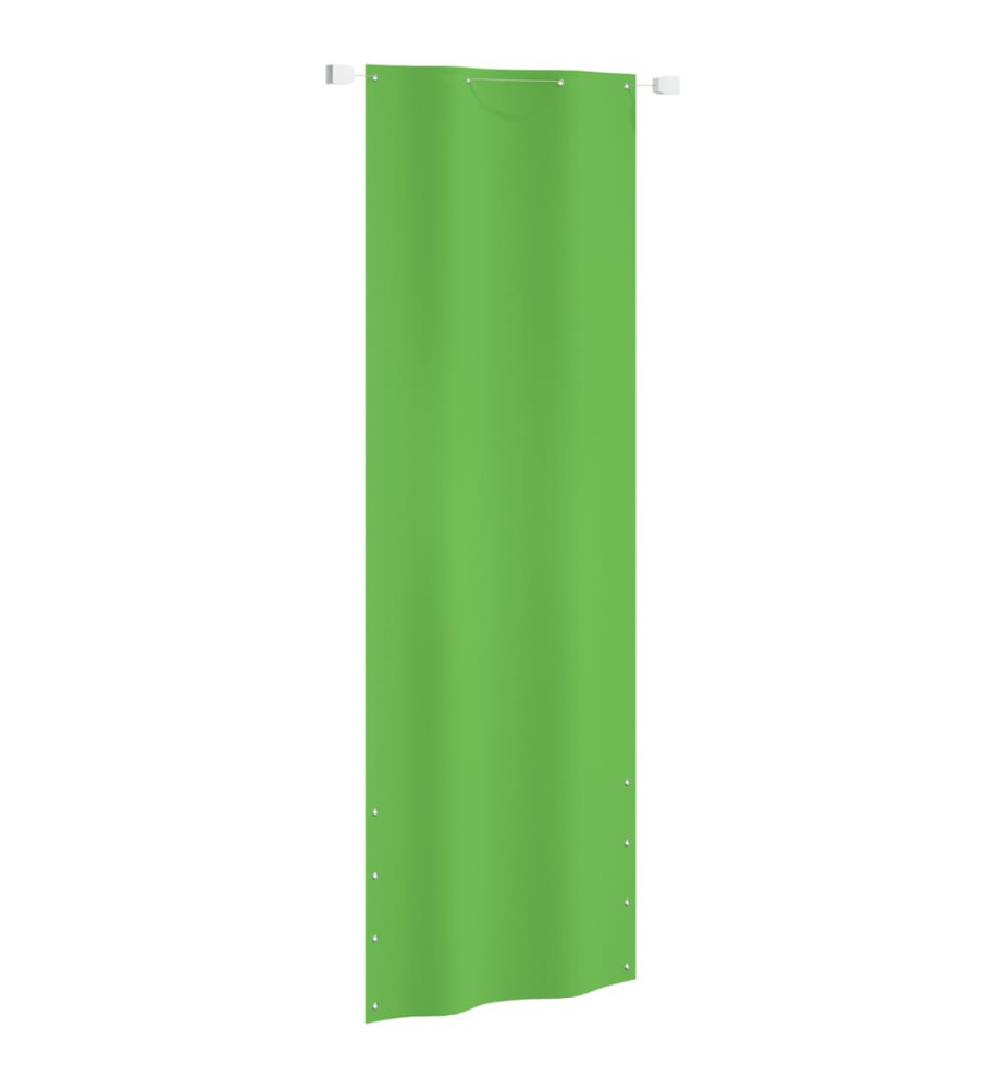 Écran de balcon Vert clair 80x240 cm Tissu Oxford