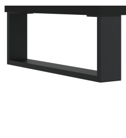 Armoire de salle de bain noir 80x33x60 cm bois d'ingénierie