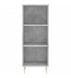 Buffet haut Gris béton 34,5x32,5x180 cm Bois d'ingénierie