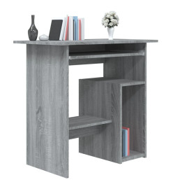 Bureau Sonoma gris 80x45x74 cm Bois d'ingénierie