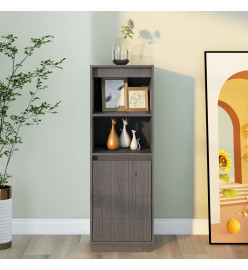 Buffet Gris 37x34x110 cm Bois massif de pin