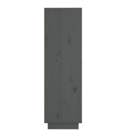 Buffet Gris 37x34x110 cm Bois massif de pin