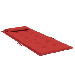 Coussins de chaise à dossier haut lot de 2 rouge tissu oxford