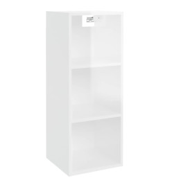 Armoire murale Blanc brillant 34,5x32,5x90 cm Bois d'ingénierie