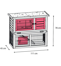 FLAMINGO Clapier Loft Urban 111x45x78 cm