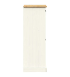 Armoire à chaussures VIGO blanc 60x35x96 cm bois massif de pin