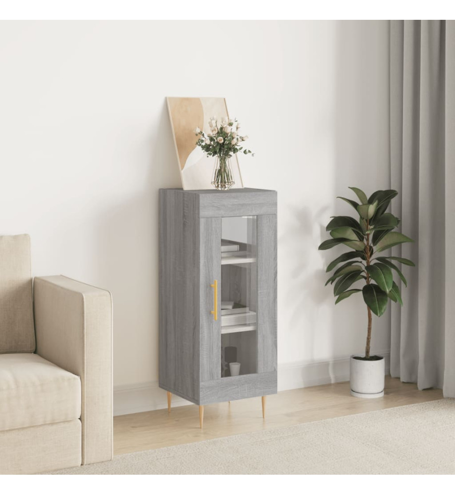 Buffet Sonoma gris 34,5x34x90 cm Bois d'ingénierie Buffet Sonoma gris 34,5x34x90 cm Bois d'ingénierie