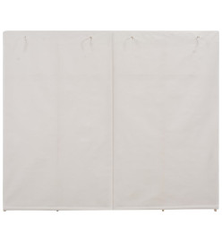 Garde-robe Blanc 200 x 40 x 170 cm Tissu