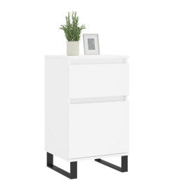 Buffets 2 pcs blanc 40x35x70 cm bois d’ingénierie