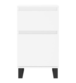 Buffets 2 pcs blanc 40x35x70 cm bois d’ingénierie