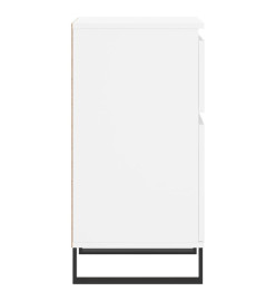 Buffets 2 pcs blanc 40x35x70 cm bois d’ingénierie