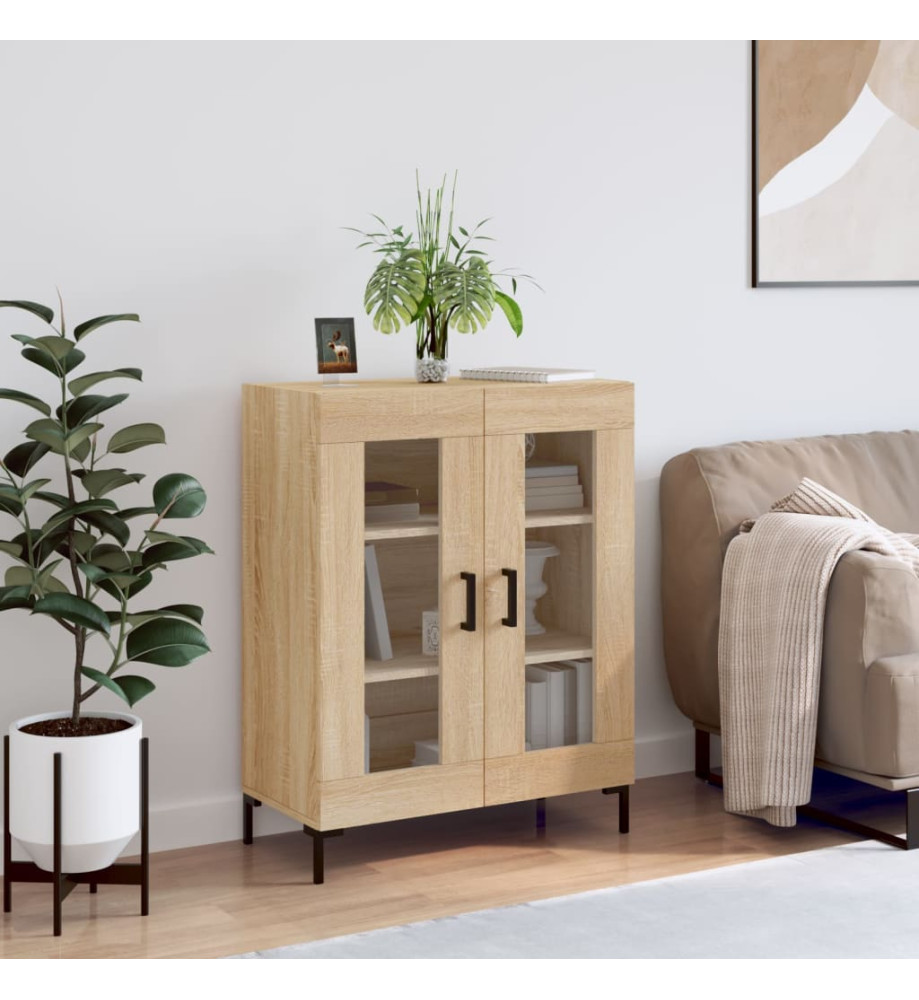 Buffet chêne sonoma 69,5x34x90 cm bois d'ingénierie Buffet chêne sonoma 69,5x34x90 cm bois d'ingénierie