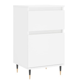 Buffets 2 pcs blanc 40x35x70 cm bois d’ingénierie
