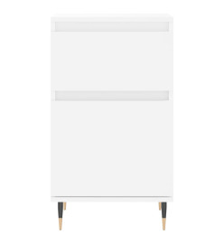 Buffets 2 pcs blanc 40x35x70 cm bois d’ingénierie