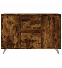 Buffet chêne fumé 104x35x70 cm bois d'ingénierie