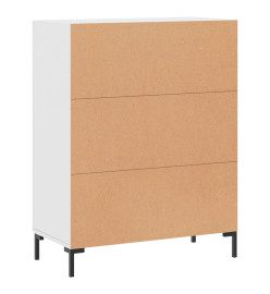 Buffet blanc 69,5x34x90 cm bois d'ingénierie