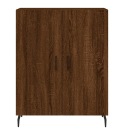 Buffet chêne marron 69,5x34x90 cm bois d'ingénierie