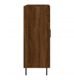 Buffet chêne marron 69,5x34x90 cm bois d'ingénierie