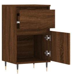 Buffet chêne marron 40x35x70 cm bois d'ingénierie