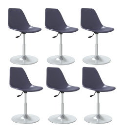 Chaises pivotantes à manger lot de 6 Lilas PP