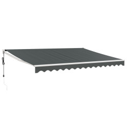 Auvent rétractable automatique anthracite 4x3 m