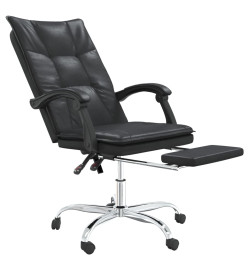 Fauteuil inclinable de bureau Noir Similicuir