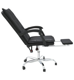 Fauteuil inclinable de bureau Noir Similicuir