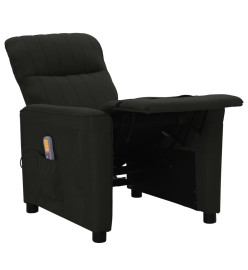 Fauteuil de massage Noir Tissu