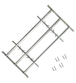 Grille réglable de sécurité de fenêtres et 3 barres 700-1050 mm