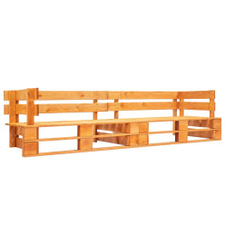 Canapés de jardin palette 2 pcs avec coussins sable pinède