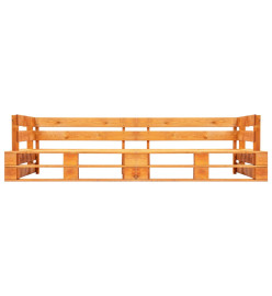Canapés de jardin palette 2 pcs avec coussins sable pinède