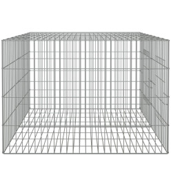 Cage à lapin 2 panneaux 110x79x54 cm Fer galvanisé