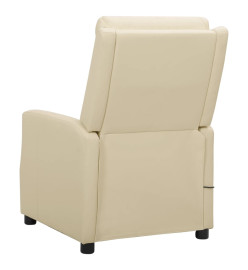 Fauteuil de massage Crème Similicuir