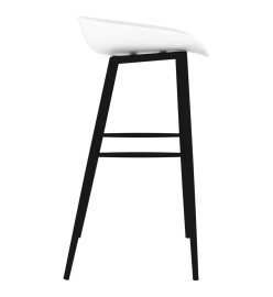 Chaises de bar lot de 2 blanc