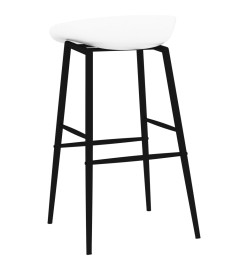 Chaises de bar lot de 2 blanc